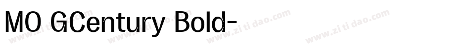 MO GCentury Bold字体转换